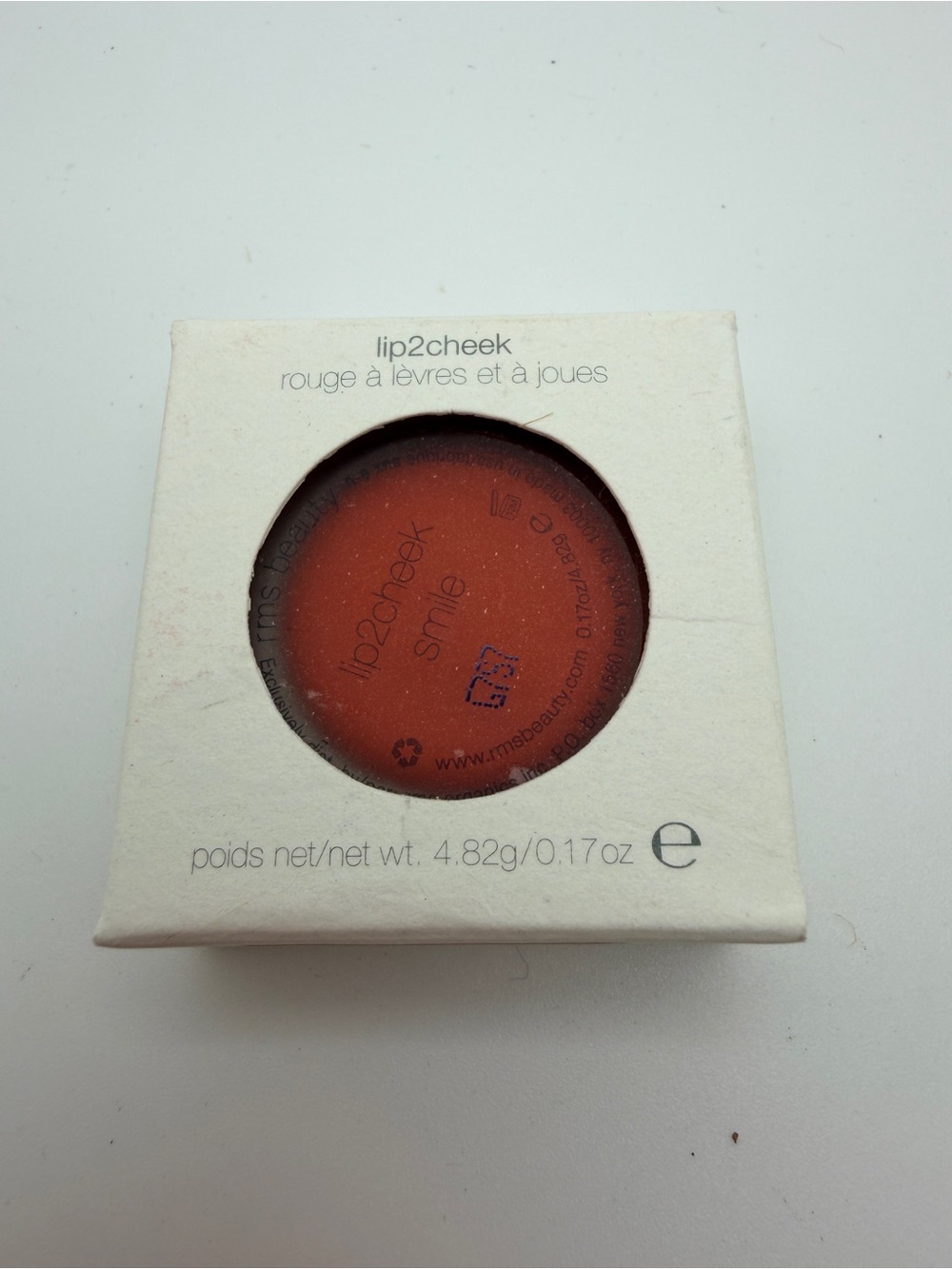 RMS Beauty Lip2Cheek (0.15 oz.) Smile Cream Blush Lip Color Multitasking